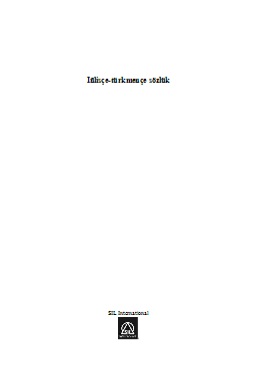 Iňlisçe–Türkmençe sözlük